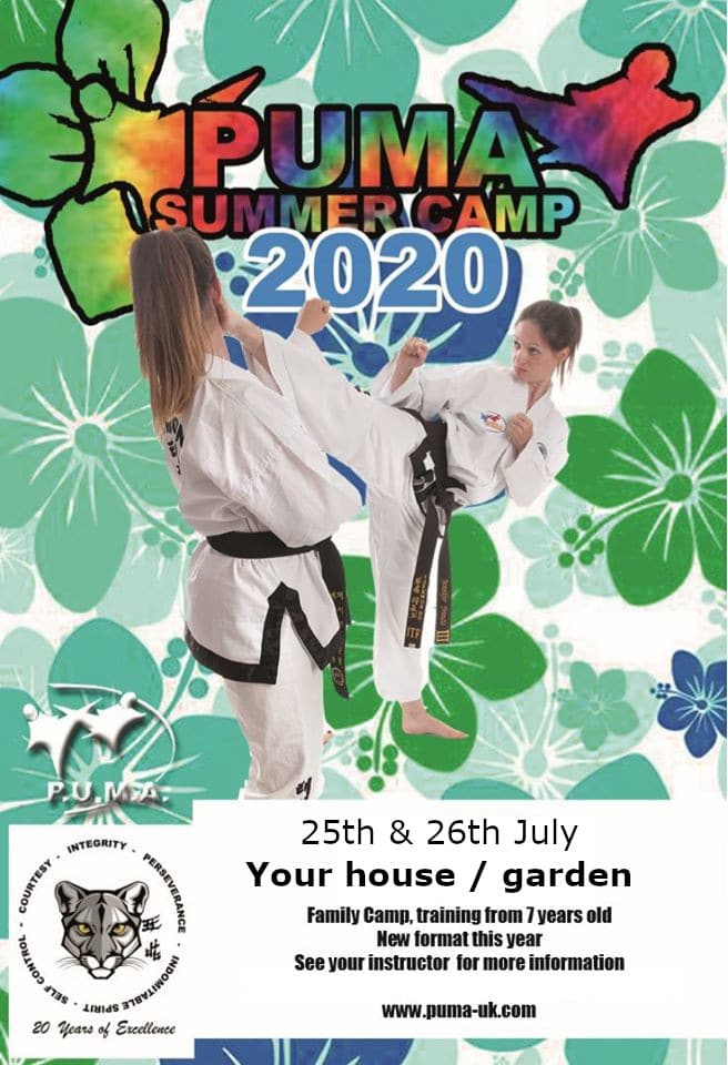 PUMA Summer Camp 2020 poster